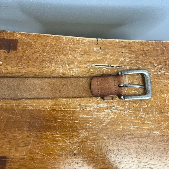 Vintage American Eagle Brown Leather Belt 30/31” Womens Boho Western Cowgirl - Picture 11 of 11